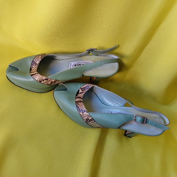 Vintage Woman Shoes by New Style Collection All Genuine Leather Made in Italy - Picture 5 of 12